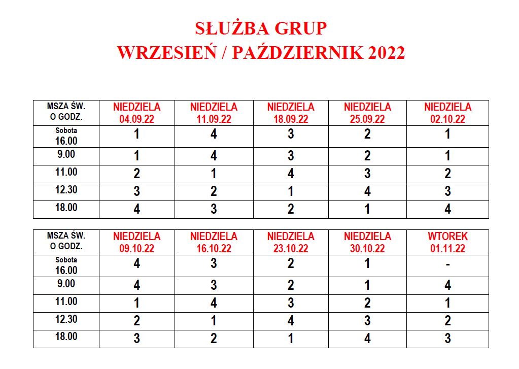 2022 09 03 sluzba niedziele